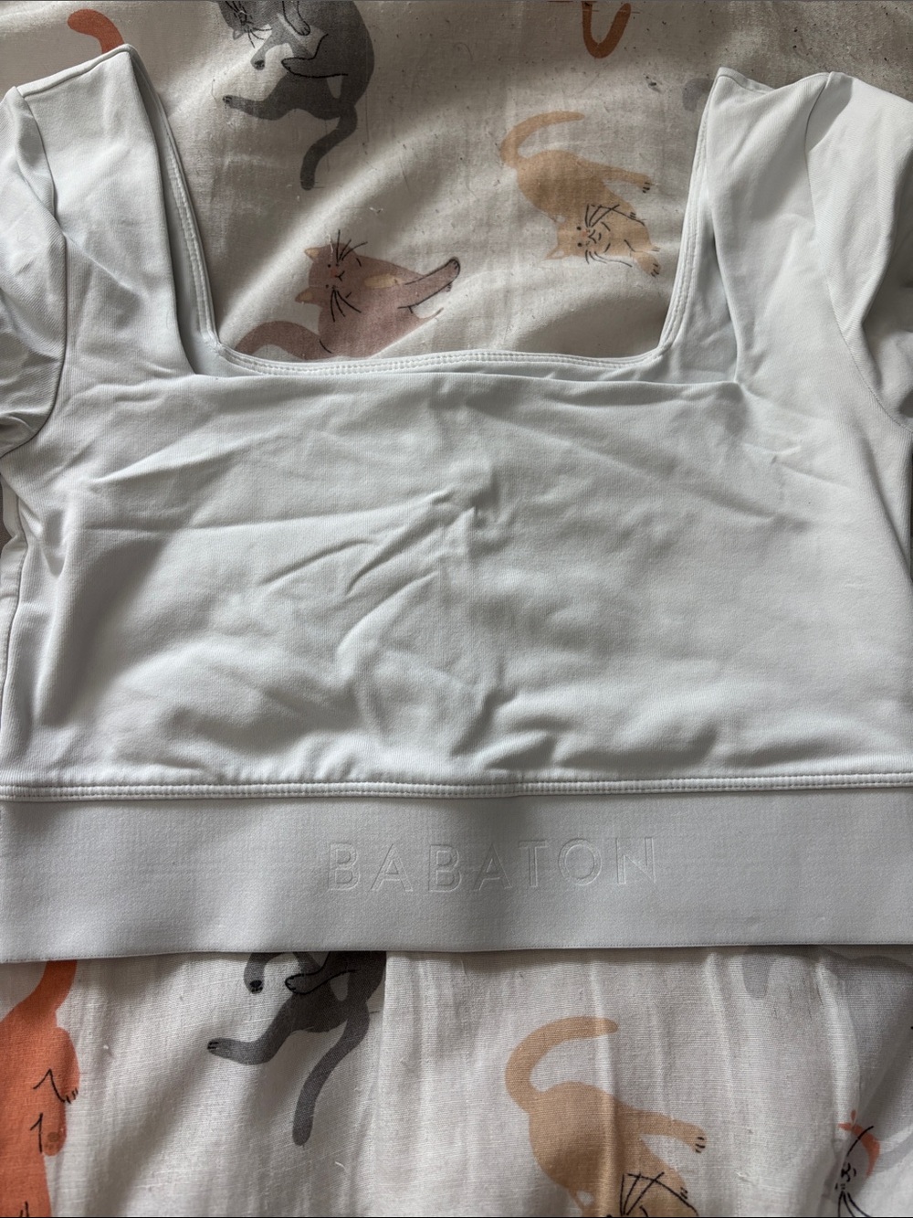 women’s white babaton cropped long sleeve - Picture 2 of 4